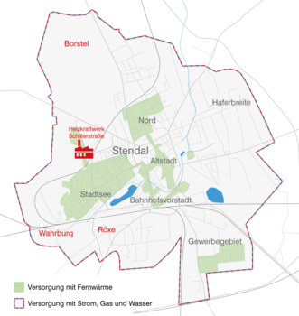 Versorgungsgebiet Fernwärme, Strom, Gas, Wasser in Stendal und den Ortsteilen Borstel, Wahrburg und Röxe_Stand vom 24.07.2023