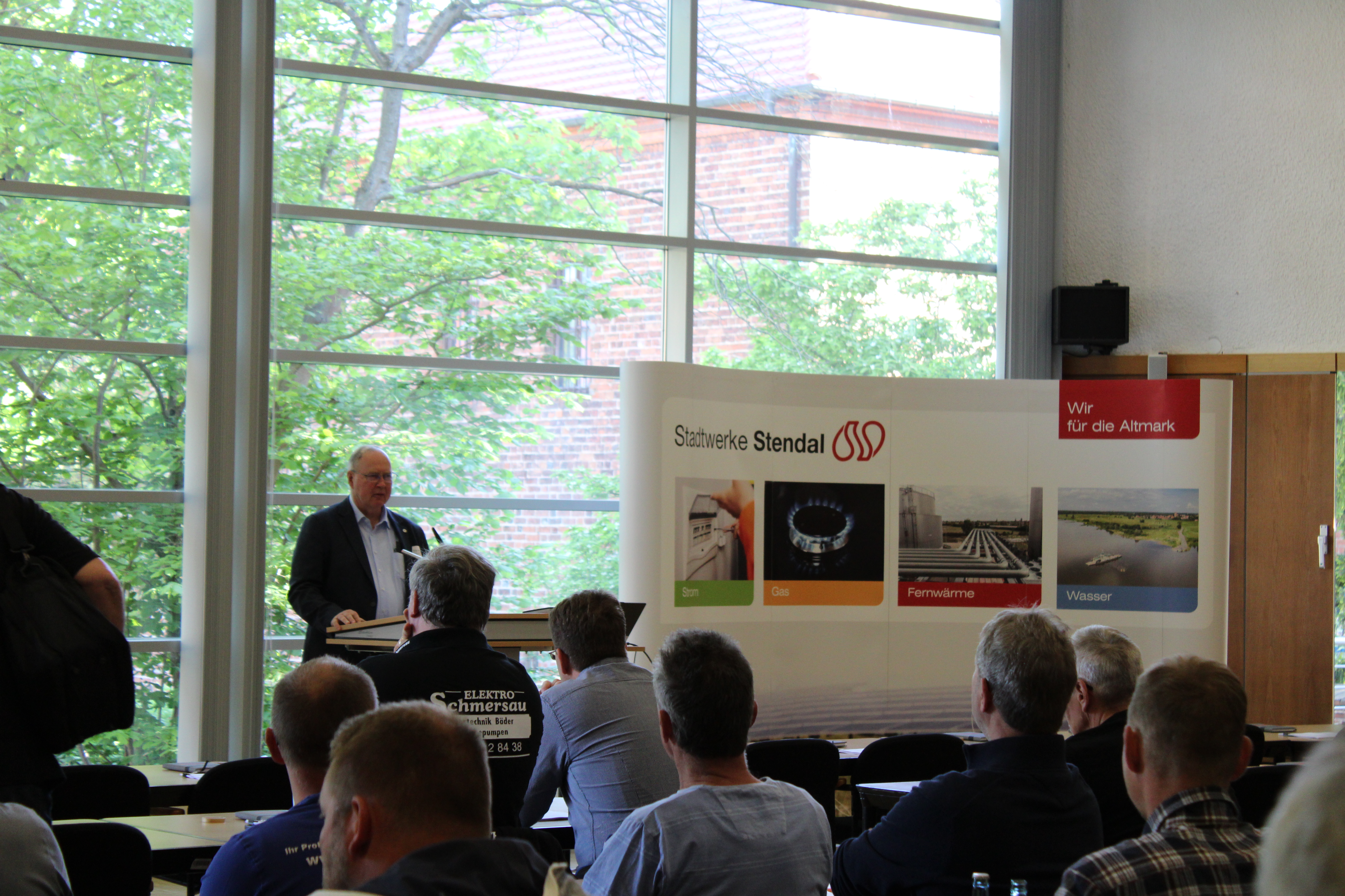 Begrüßung der Teilnehmer durch Andreas Görig (technischer Geschäftsführer Stadtwerke Stendal)